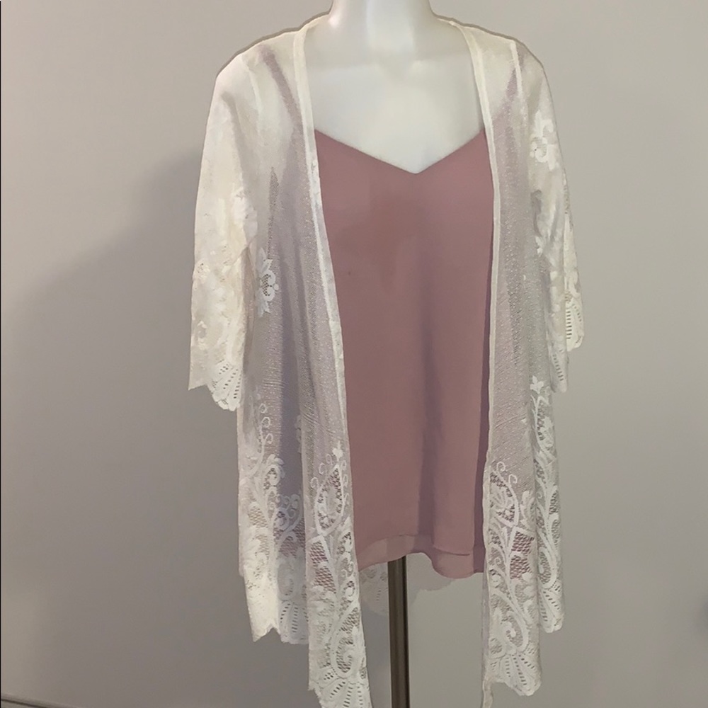 Daytrip Ecru lace Kimono Small